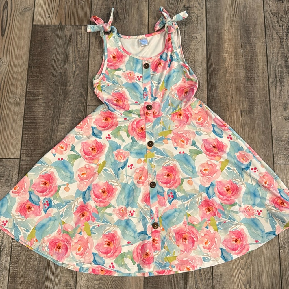 EUC girls summer floral dress